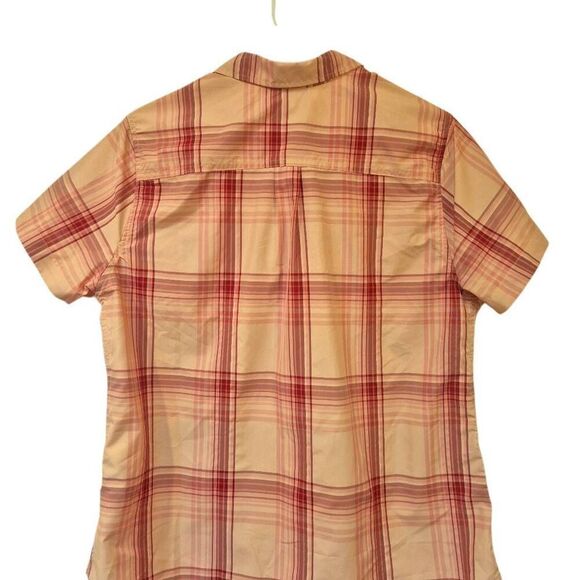 Eddie Bauer Women's Pink Poly/Nylon Plaid Short Sleeve Button Down Adventure Shi - Picture 8 of 13